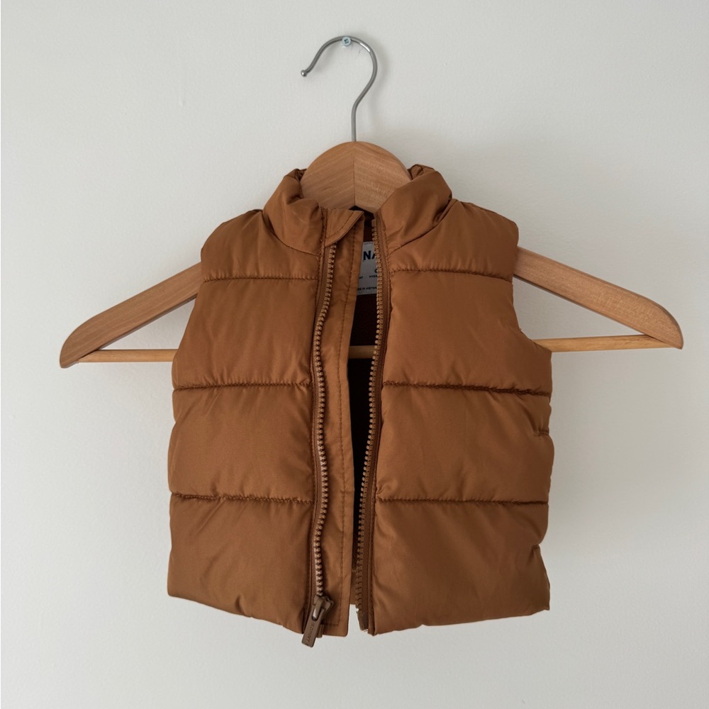 Old Navy Tan Puffer Vest